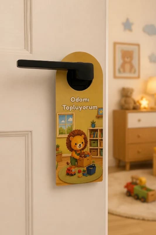 Vuud Çocuk Odası Kapı Kolu Askısı (6'lı Paket)