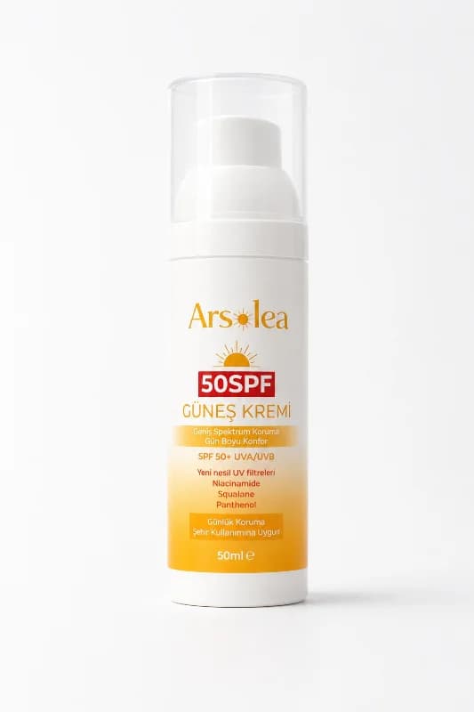 SPF 50+ PA++++ Güneş Koruyucu Krem 50 mL | Geniş Spektrum UVA/UVB Koruma