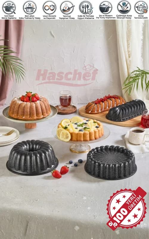 Safir Üçlü Kek Kalıbı