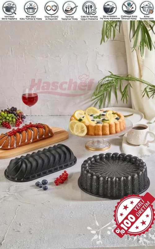 Safir İkili Tart ve Baton Kalıbı