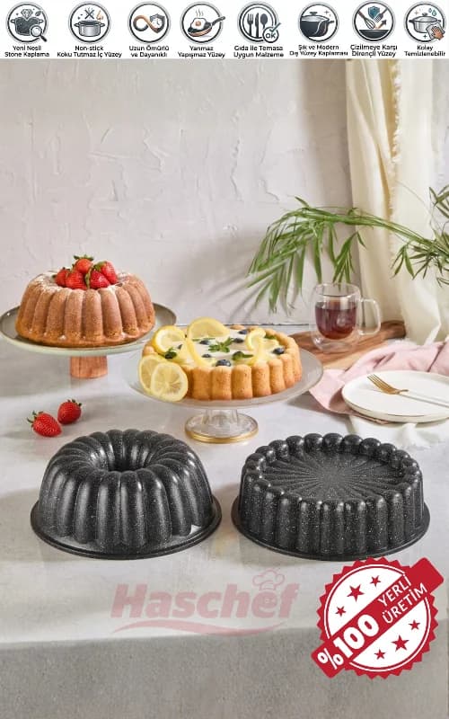 Safir İkili Kek ve Tart Kalıbı