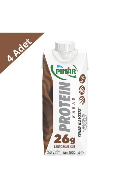 Pınar Protein Kakaolu Süt 500 ml x4