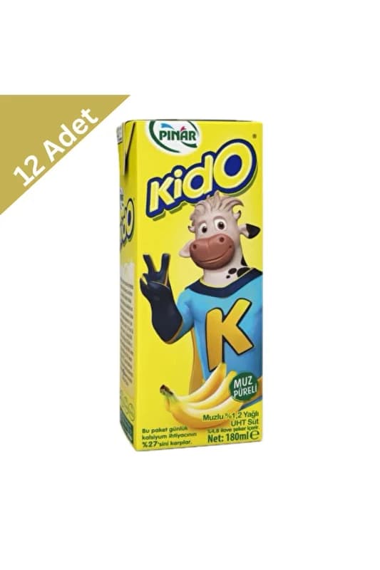 Pınar Kido Muzlu Süt 180 ml x12