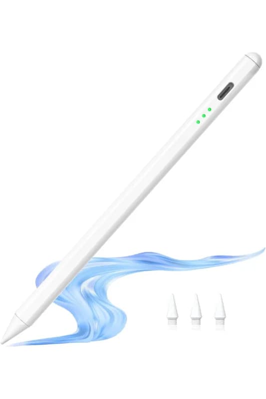 İpad Uyumlu Pen Palm Rejection Active Stylus Özel Yazı / Çizim Kalemi(3 Adet YEDEK UÇ)