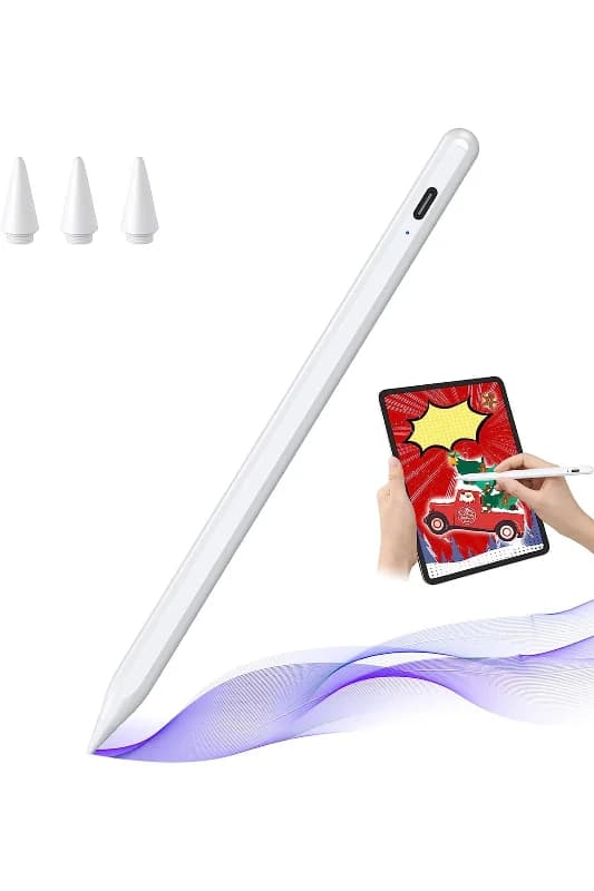 Ipad Uyumlu Avuç içi Redli Yükseltilmiş Eğim Hassasiyetli Dokunmatik Yazı Kalemi(3 Ad YEDEK UÇ)