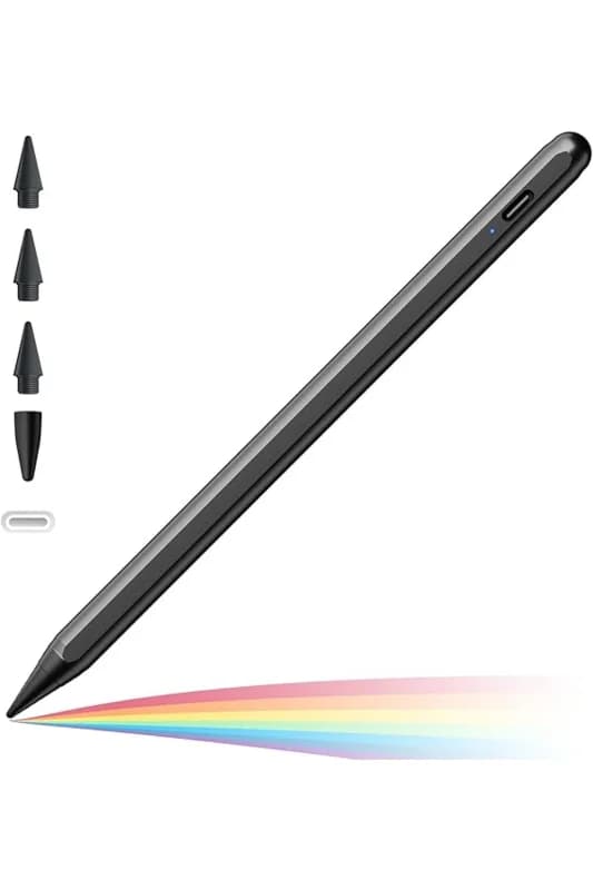 Ipad 2018-2025 Pro11m4 Air11m2-ip10/9/8/7/6 Air5/4/3 Mini6/5 Avuç Içi Reddi Aktif İPad Tablet Kalemi