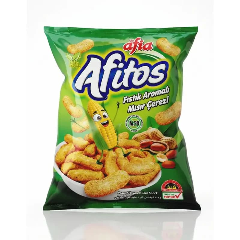 Afia Afitos Yer Fıstıklı Aromalı Mısır Çerezi 50 Gr