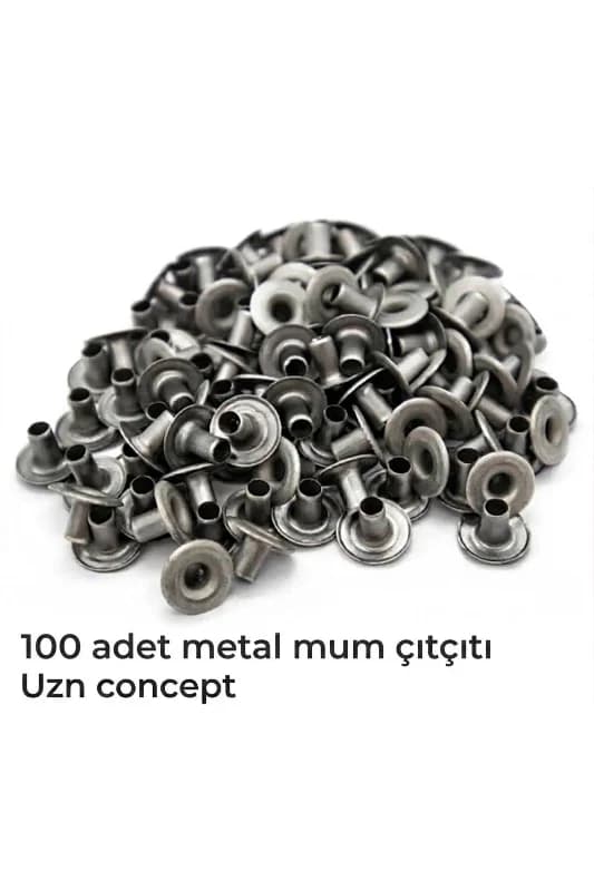 Mum çıtçıtı 100 adet,metal mum fitil çıtçıtı