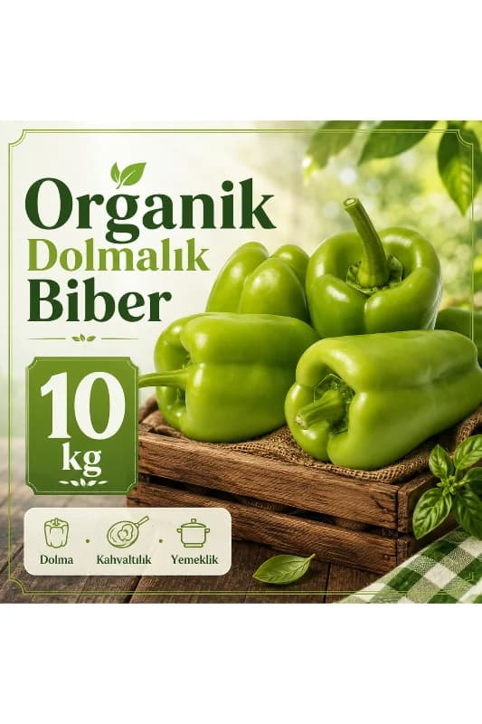 Organik Dolmalık Biber 10 kg