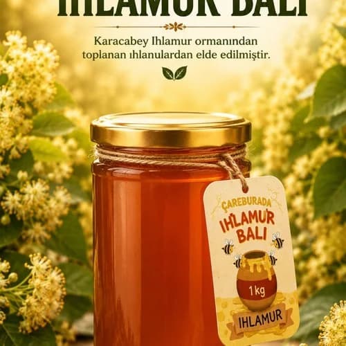 Çare Burada - Ihlamur Balı 1 Kg (Karacabey Ihlamur Ormanı)