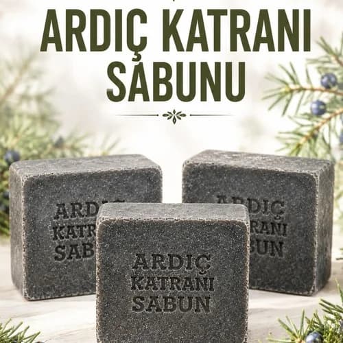 Ardıç Katranı Sabunu Doğal El Yapımı 3 adet