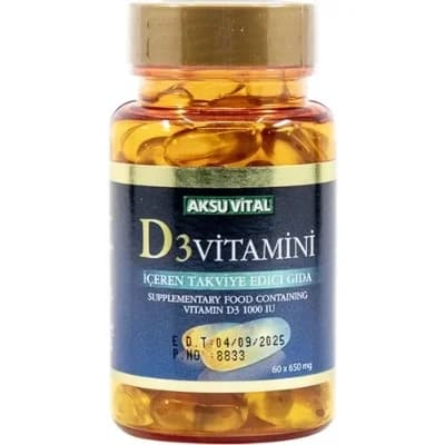 Aksu Vital Vitamin D3 60 Softjel
