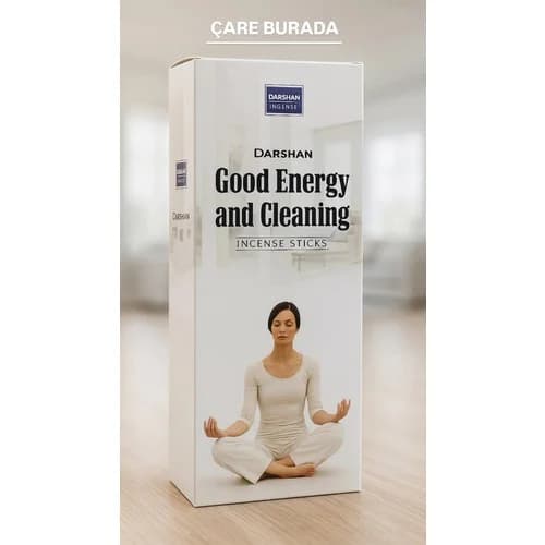 Darshan Incense - Good Energy & Cleaning 20'li Çubuk Tütsü (İyi Enerji & Arınma)