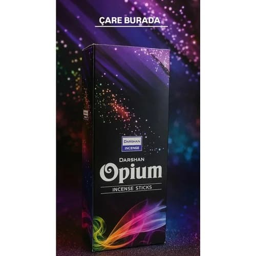 Darshan Incense - Opium 20'li Çubuk Tütsü (Spiritüel Deneyim & Ritüel)