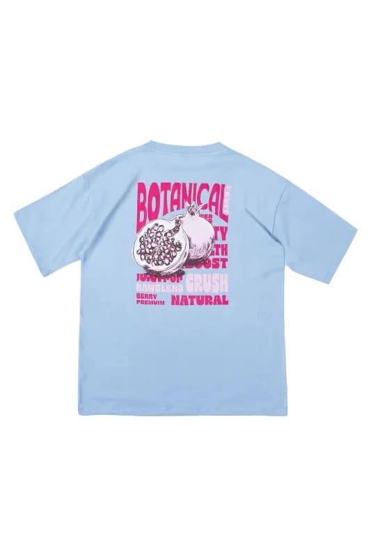 NAR BASKILI FRUİT BASKILI OVERSİZE UNISEX TSHİRT BASIC TİŞÖRT
