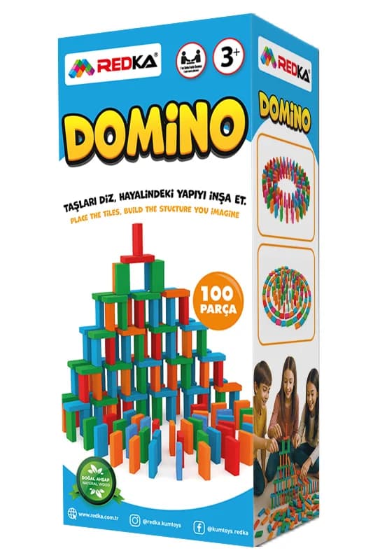 Ahşap Domino 100 Parça