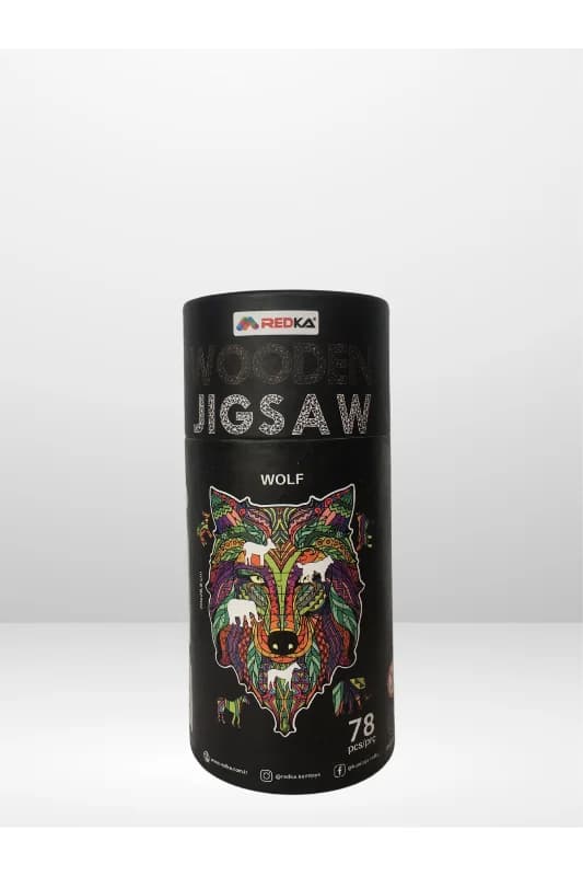 Ahşap Puzzle Wooden Jigsaw Wolf