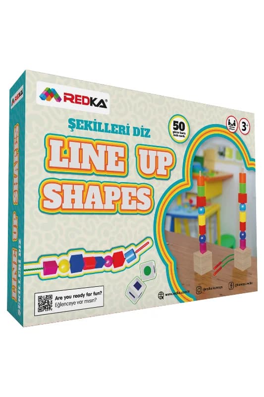 Line Up Shapes Şekilleri Diz Eğlenceli Çocuk Kutu Oyunu