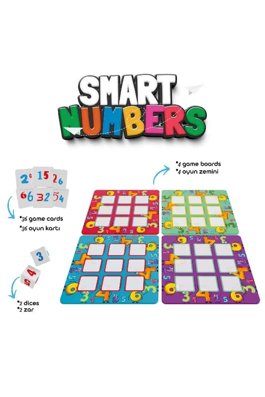 Smart Number Akıllı Sayılar Eğlenceli Grup Oyunu hız ve dikkat