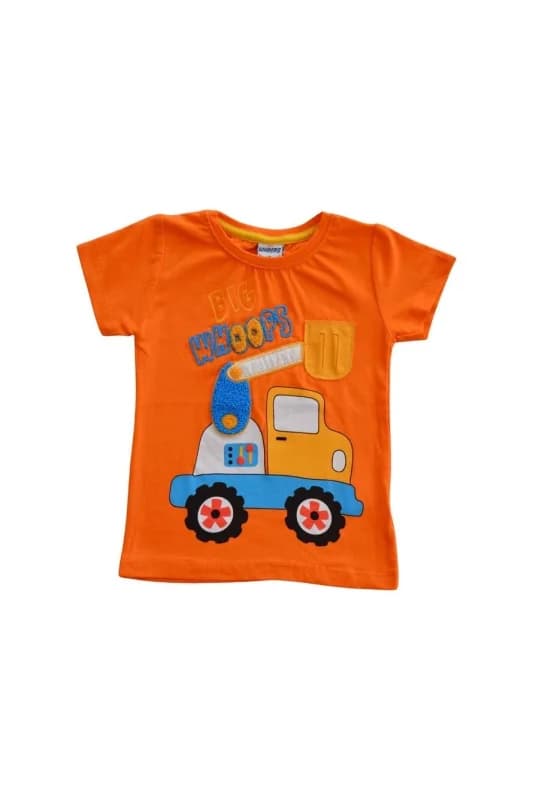 Whoops Erkek Çocuk Kepçe Baskılı T-shirt