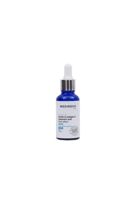 Keratin, Kollajen, Hyaluronik Asit & Borken Complex 124 Içeren Saç Bakım Serumu 30 Ml 8682466434197