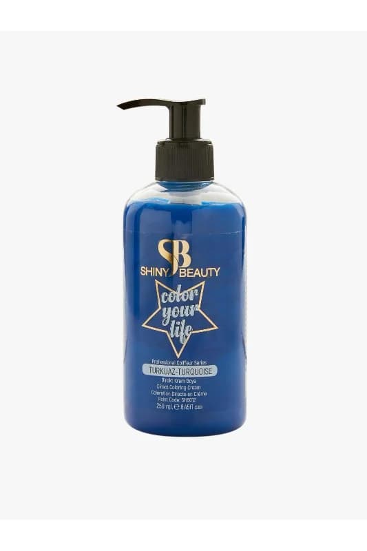 Shıny Beauty Turkuaz Geçici Krem Saç Boyası 250 ml