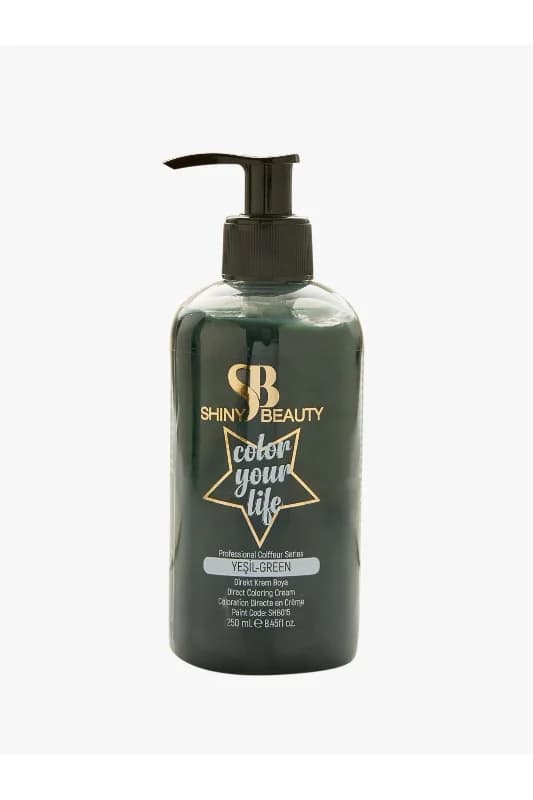 Shıny Beauty Yesil Geçici Krem Saç Boyası 250 ml