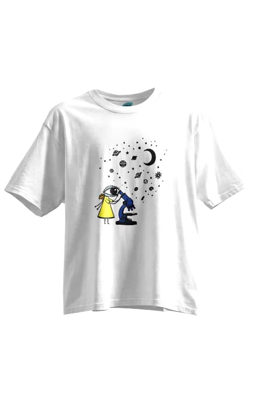 Micro Cosmos - Kısa Kollu Regular Basic T-Shirt