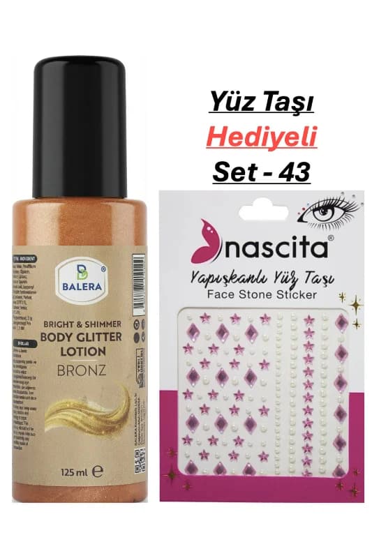 Vücut Losyonu Simli 125 ml & Yüz Taşı Hediyeli-43