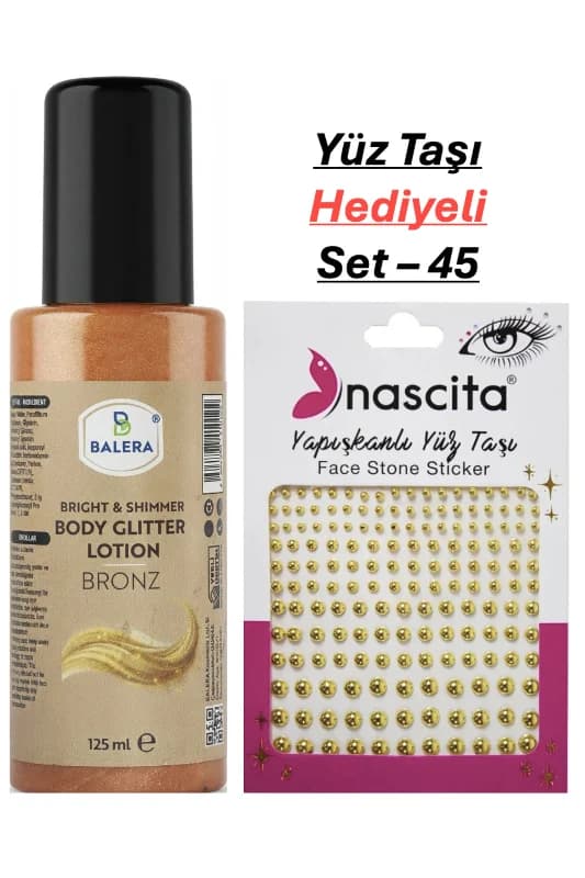 Vücut Losyonu Simli 125 ml & Yüz Taşı Hediyeli-45