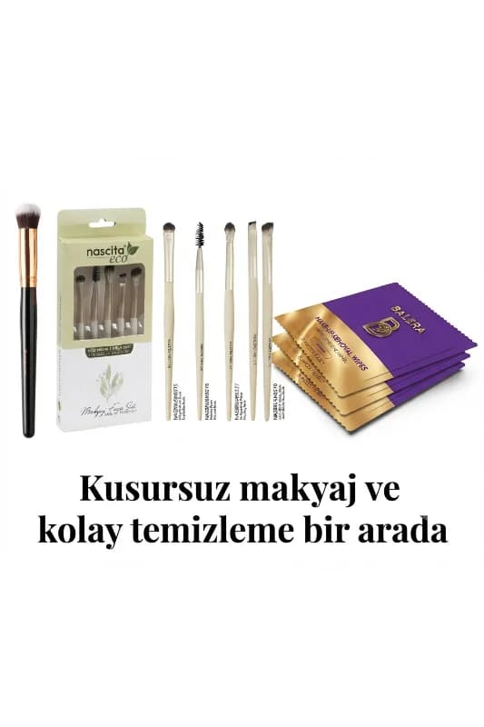 En Sevilen Eco Makyaj Fırça Seti 136 + Eco Göz Makyaj Fırça Seti - 74