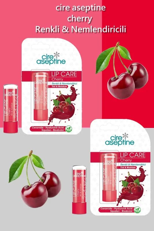 Lip Care Cherry Vişne Renkli Dudak Nemlendirici 4,5 G X 2 Adet