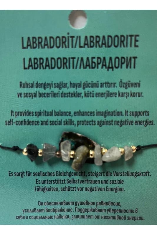 Labradorit İpli Bileklik