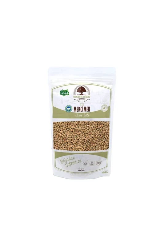 Organik Yeşil Mercimek 1kg