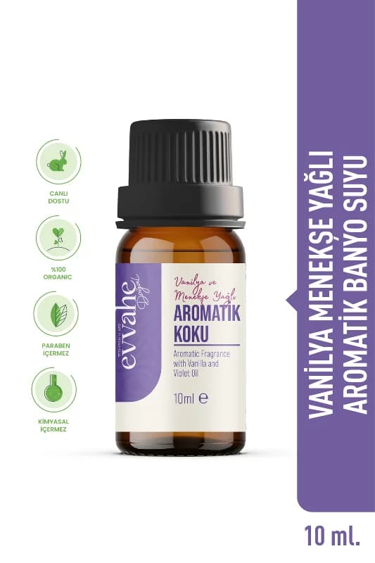 Vanilya ve Menekşe Yağlı Aromatik Koku 10ml
