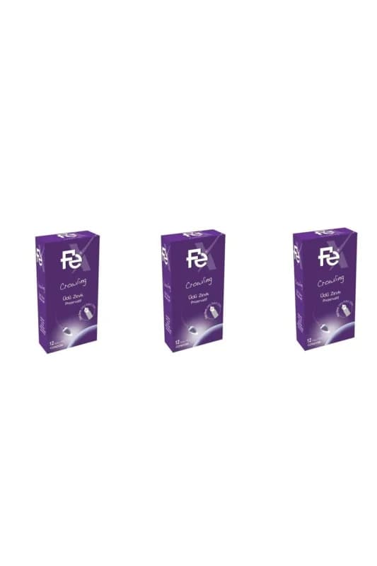 Crowling Üçlü Zevk Prezervatif 12'li (Condom) * 3 Paket