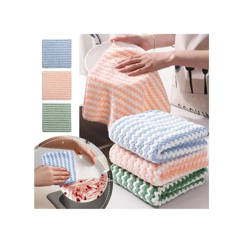 Mikrofiber Yumuşak Dokulu Temizlik Bezi 30*30 Cm Mutfak Bezi Leke Tutmaz Koku Yapmaz