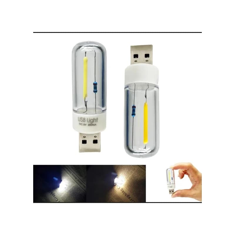 1 Adet Dokunmatik Led Cam Şişe Usb Taşınabilir Işık Led Lamba