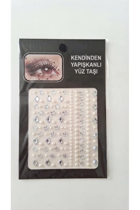 İncili Saç Vücut ve Yüz Taşı Yapışkanlı