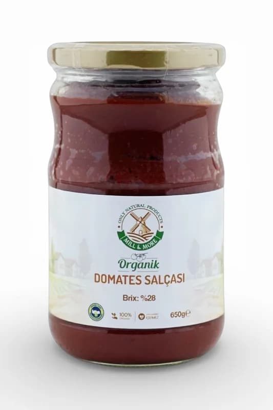 Organik Tuzsuz Domates Salçası 650 g