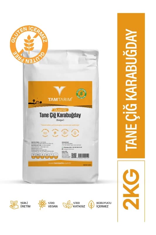 Glutensiz Çiğ Karabuğday Tane 2 Kg