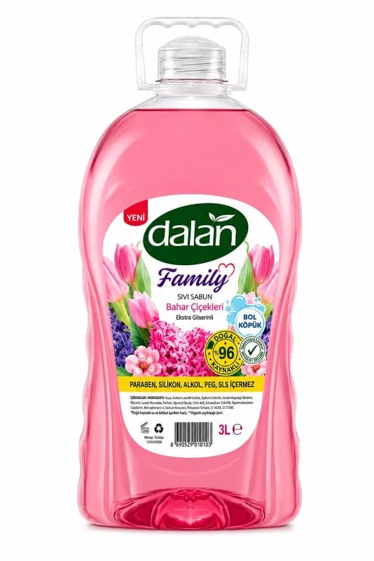 Dalan Family Bahar Çiçekleri Sıvı Sabun 3 L