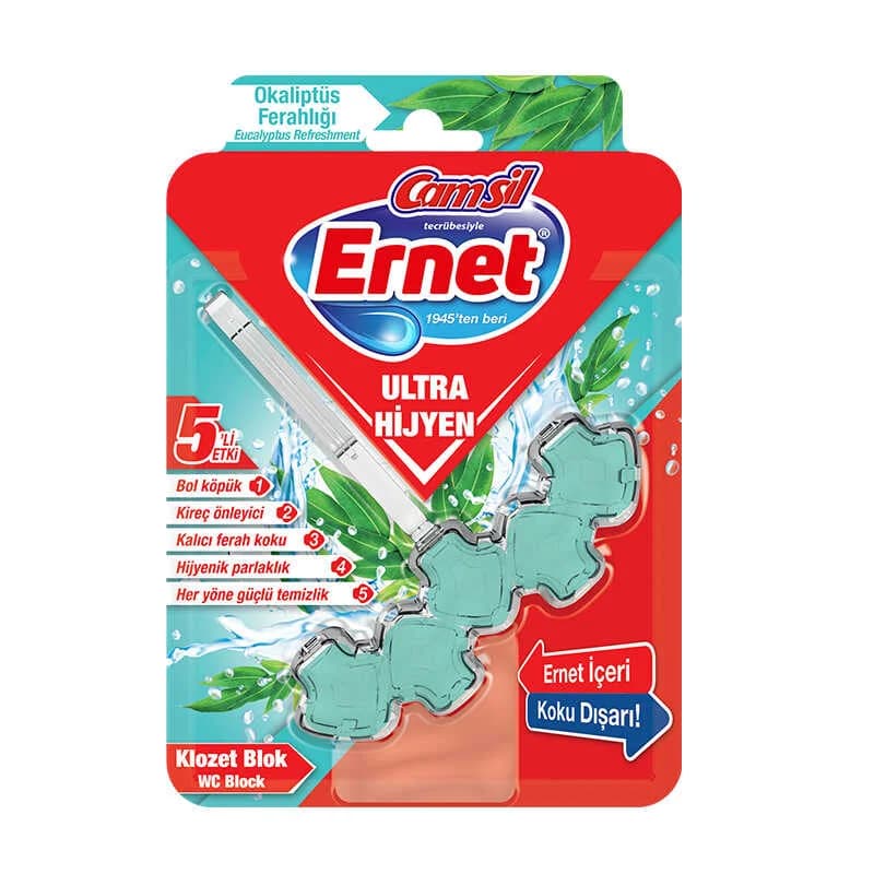 ERNET Ultra Hijyen Klozet Blok Okaliptus Ferahlığı 50 Gr