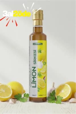 Limon Sirkesi (Maydonoz ve Sarımsaklı) 500 ml - Katkısız, Doğal Fermantasyon