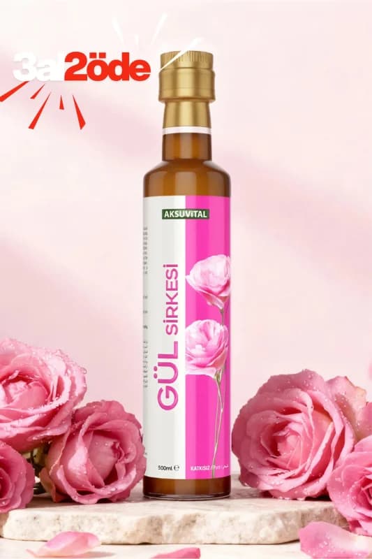 Gül Sirkesi 500 ml - Katkısız, Doğal Fermantasyon