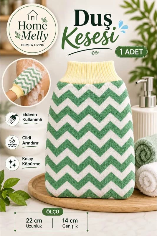 1 Adet Banyo Duş Kesesi - Peeling Eldiveni , Banyo Lifi ve Kesesi