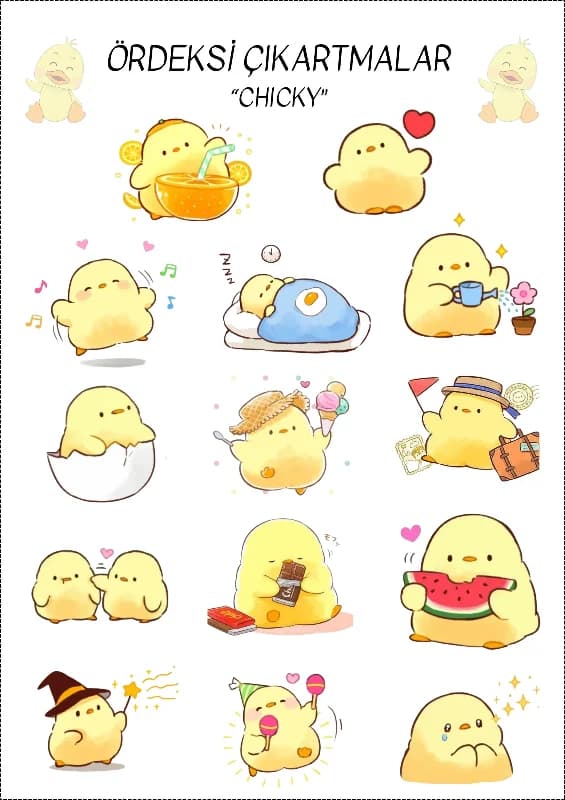 Chicky Çıkartma