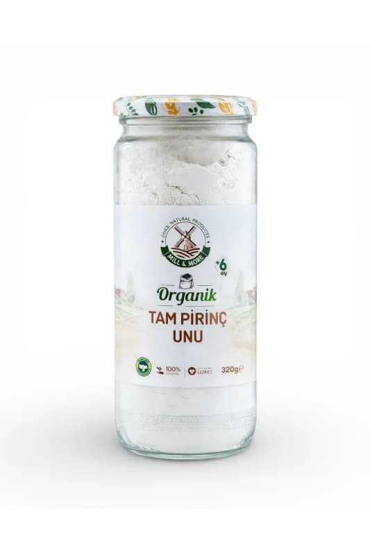 Organik Tam Pirinç Unu 320 g +6 Ay