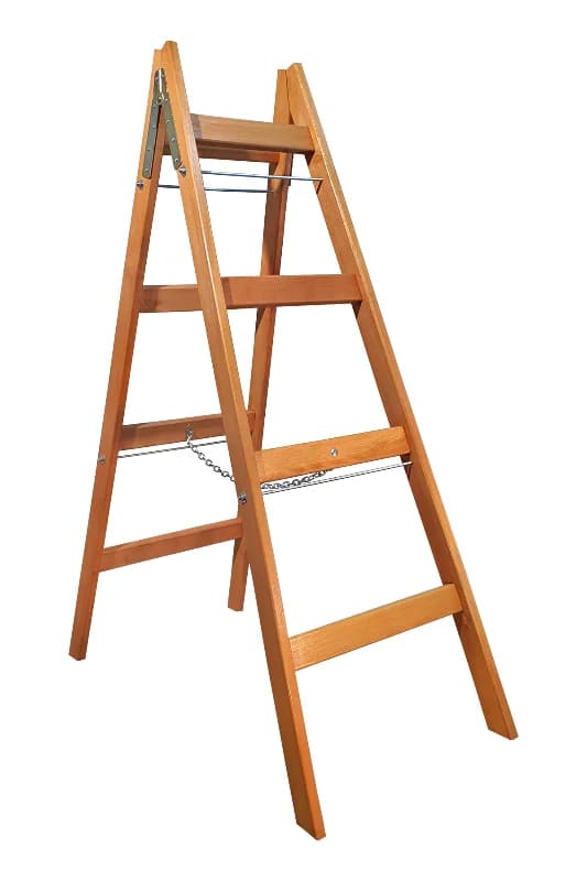 A Tipi Ahşap Merdiven 4+4 Basamaklı