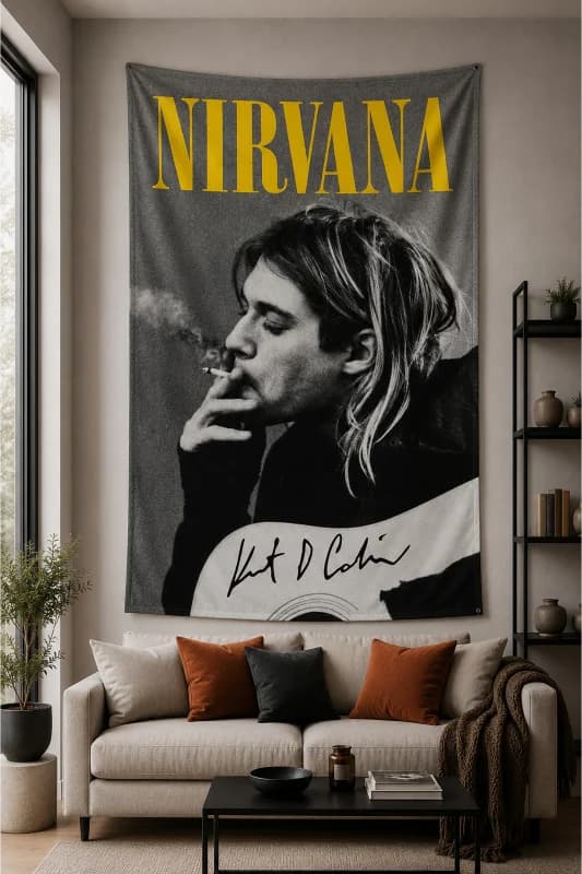Rock Serisi Duvar Örtüsü Wall Tapestry 70x100 100x140 140x200